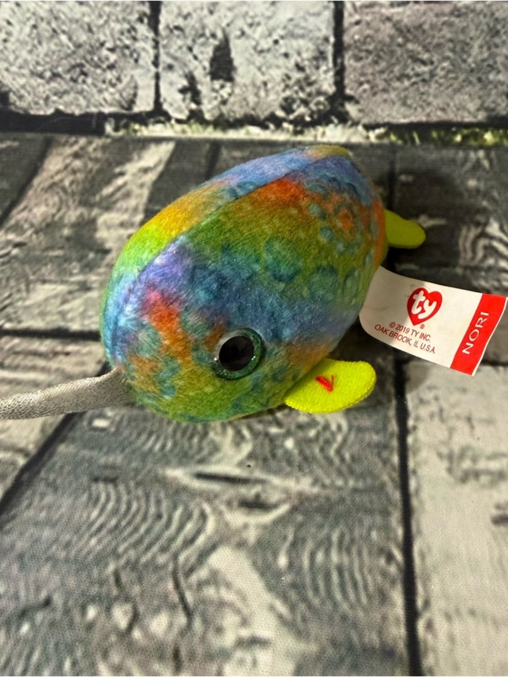 McDonald’s TY Beanie Babies 2019 “Nora” The Narwhal Whale 5” Plush (TYMC-02)